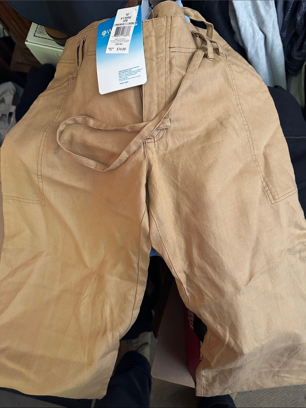 Patagonia/Water Girl Hemp Women’s 10 Capri Lightweight And Loose Fitting - Picture 4 of 12